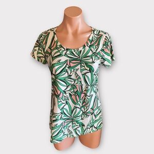 Jason Wu Women’s XS Round Neck Tropical Short Sleeve Shirt